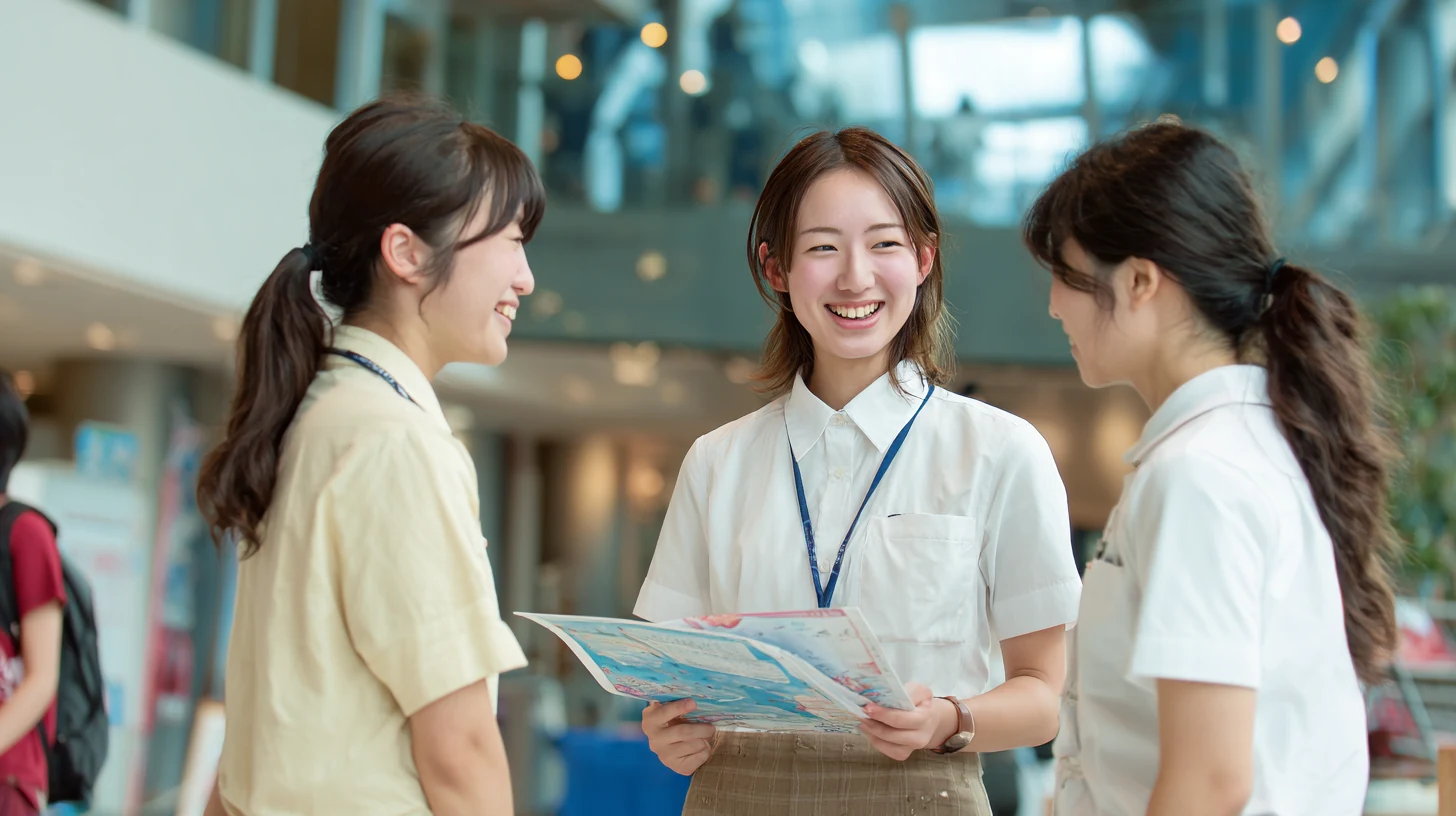 先輩や先生と直接話せる